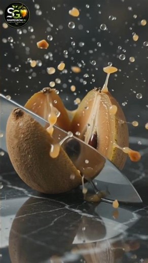 I Grew a Perfect Diamond-Shaped Chikoo! 🤯🥥 | AI Fruit Transformation #Shorts