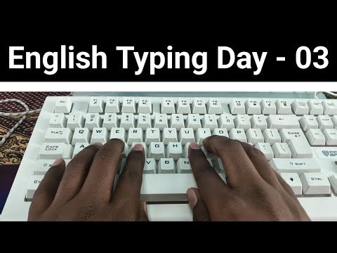 English Typing Day 3 // Home Row Typing Class in hindi