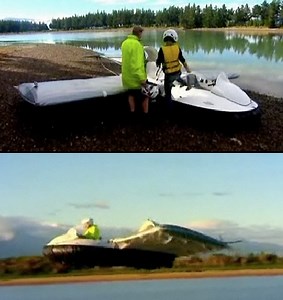 Inventor Builds Hovercraft That Also Flies