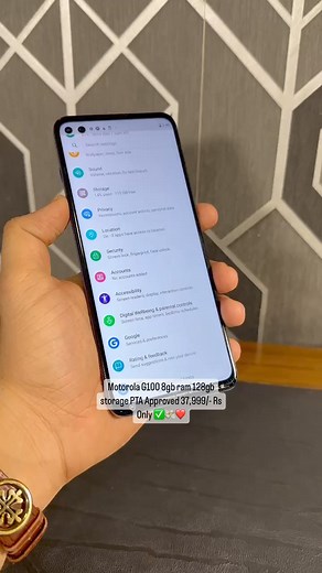 Motorola G100 8gb ram 128gb storage PTA Approved 37,999/- Rs Only ✅💸❤️ | Starcity.pk