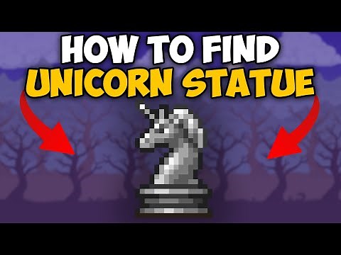 Terraria How To Get Unicorn Statue | Terraria Unicorn Statue seed 1.4.4.9