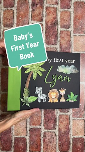 Beautiful Boho Safari first year book! Completely #handmade and #personalized #firstyearbook #unbabysfirstyearabysfirstyearbook #memorybooks #scrapbook #handmadebook #babyboy #junglebook #bohosafari #librodebebe #miprimeraño #primerañito #hechoamano #personalizado #personalizedgifts
