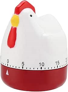 Cooking Timer Magnet, Lovely Chicken Timer Mechanical Kitchen Cooking Alarm Clock 60 Minutes Rooster Kitchen Cooking Timer for Home Decor Timing Reminder