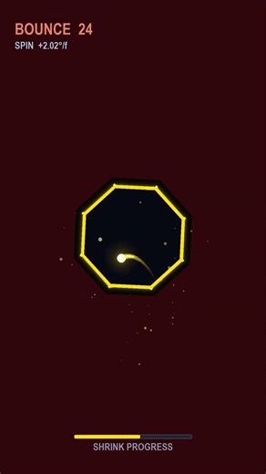 Ball Trapped Inside a Spinning Octagon… That Keeps SHRINKING 😱 [Free to Use]