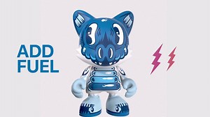Meet Add Fuel! Add Fuel is responsible for the incredible Janky Series Two Lil Fragil design. Learn more about his work and inspiration 💙 | Superplastic