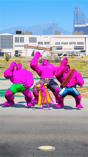 SPIDE-RMAN VS SKINNY HULK PINK SUPERHEROES BATTLE #gta5 #shorts #spiderman #hulk