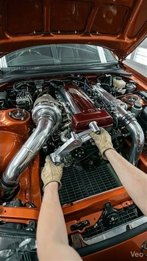 トヨタ スープラ MK4 レストア：オレンジの怪物が蘇る #carrestoration #shorts