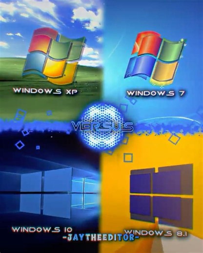 Windows XP vs Windows 7 vs Windows 8.1 vs Windows 10 || Windows 1v1 Edit || #edit #shorts #trending.
