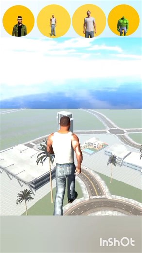 All character building jump challenge 🤯 Indian bike driving 3D #shorts #gaming #gta #games