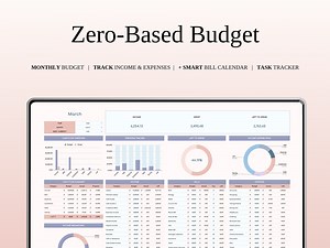 Zero-Based Budget Spreadsheet Template in Excel and Google Sheet