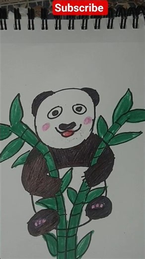 Easy Panda Drawing step by step #howtodraw #shortvideo #youtubeshorts #drawing #shorts