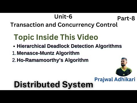 Hierarchical Deadlock Detection Algorithms | Menasce-Muntz Algorithm | Ho-Ramamoorthy's Algorithm.