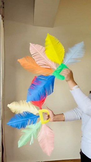 Beautiful Feather Prop for Dance | Easy DIY Craft | Stage Performance Props