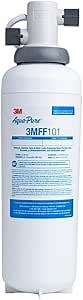3M Aqua-Pure 3M FF100 Under Sink Drinking and Cooking Water Filter System, Reduces Lead, Microplastics, Chlorine Taste and Odor, Cysts, Select VOCs. 2.5 GPM Full Flow