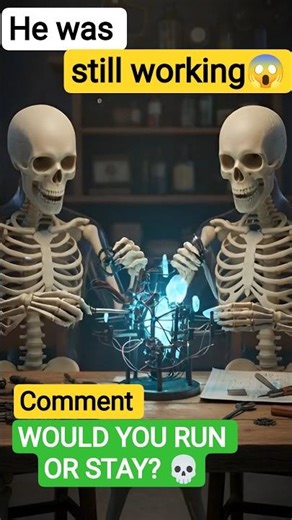 He Found a Skeleton in His Basement… But It Was Still Working 😨💀 #shorts