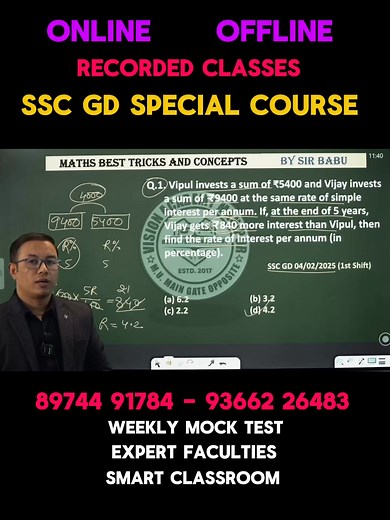 1.1K reactions · 89 shares | JOIN FREE DEMO CLASSES  SSC GD...