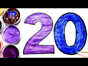 Learn drawing and coloring numbers 1 to 20 | The Best Art For Kids