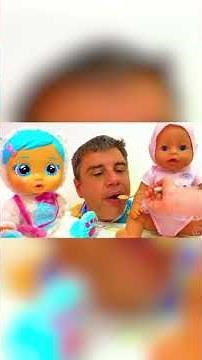 Nastya is like a nanny for dad. Funny stories for kids