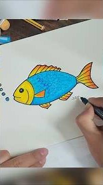 How to Draw a Fish 🐟 | Easy Fish Drawing for Kids | Step-by-Step Tutorial | Joy Ake