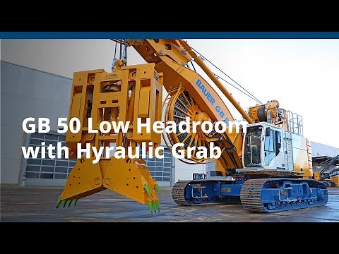 BAUER Maschinen GmbH – GB 50 Low Headroom with Hydraulic Grab