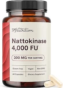 Nattokinase Supplement 4000 FU | Supports Healthy Circulation and Maintains Fibrin Levels | Nattokinase 4000 FU per Serving | Derived from Natto | Vegan & Non-GMO | 60 Capsules (1 Month Supply)