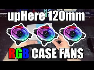 upHere 120mm RGB Computer Case Fans LED Silent Fan