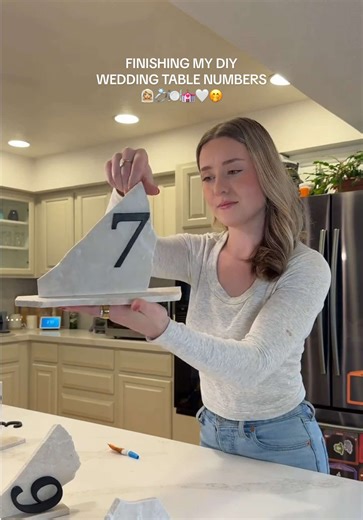 DIY Table Numbers for Your Wedding Celebration