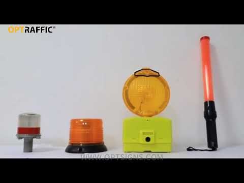 Led Warning Light Road Safety Solar Flashing Cone Light