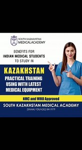 MBBS IN South Kazakhstan Medical Academy . Kazakhstan  For Admissions or further details please contact 18008902124,7006421660 Address: Hadaf Education Chinar Tower Baghat Srinagar | Kashmir Crown Live | Facebook