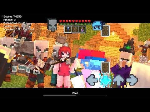 FNF - MOBMOD (A Minecraft mod) - Raid (by TheGaboDiaz & JokersCard) - [FC/4k]