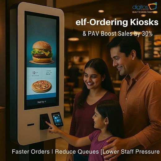 Outdoor & Indoor LED Display Wall, Self-Ordering Kiosks, and Digital Standee