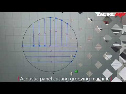 Polyester fiber felt acoustic panel cutting and engraving machine