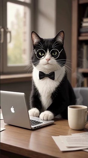 Kitty IT Genius at the Keyboard 😸💻 | Hilarious Cat Short #Shorts