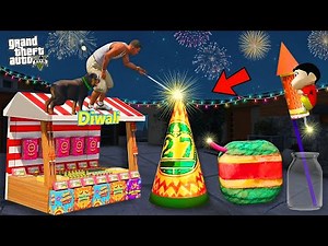 GTA 5 : Franklin & Shinchan Big DIWALI Celebration in GTA 5 ! in Telugu