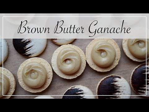 Brown Butter Ganache | White Chocolate Ganache for Macarons | Recipe + Tutorial Included!