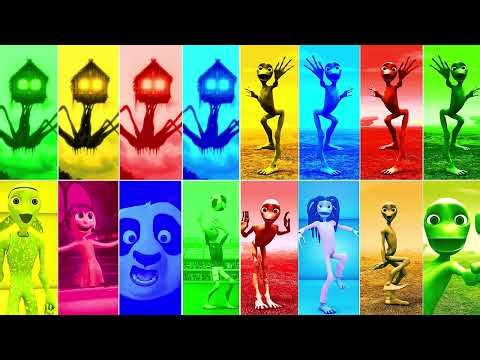 Head Colorful Alien Dance Funny 3D Animation #alien#005