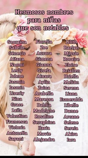 Hermosos nombres para niñas que son únicos y modernos