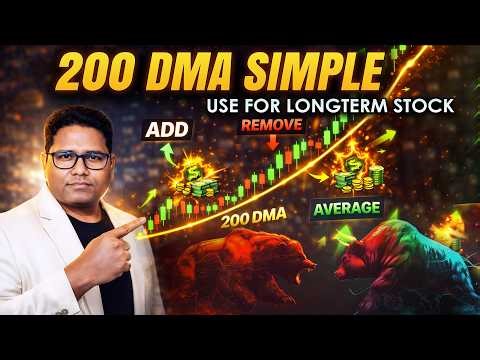 Life Experience:200 DMA simple Use For Longterm Stock Add/Remove/Avg #stockmarket #trading #200DMA