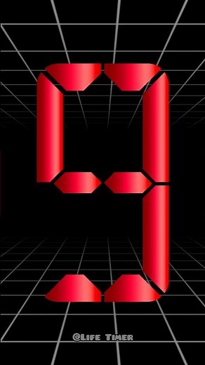 Epic Voice Countdown 9 to 0 | Digital Display Timer #countdown #10seconds #timer #shorts