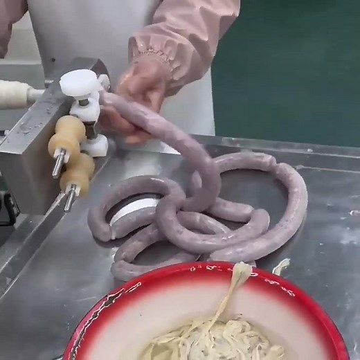 Complete Sausage Production Line Working Show