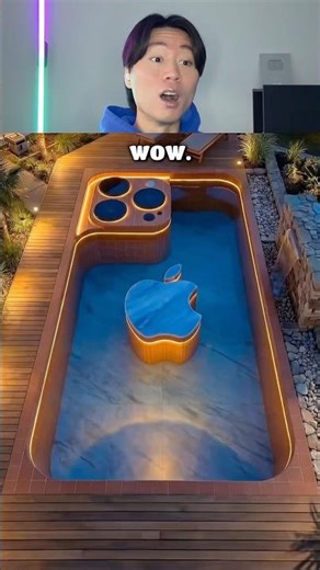 Building iPhone-Shaped Pool for Spring Break