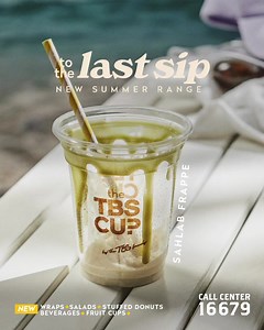 Our back to basic star is back but cold, revived and fresh! Grab your Sahlab Frappe and enjoy it to the last sip! Now at all TBS Stores #tothelastbit | TBS (The Bakery Shop)