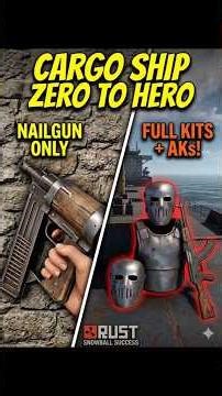 SOLO CARGO RUN AGAINST 5 TRYHARDS 🎯 #rust #shorts