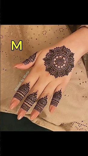 simple and aesthetic mehndi design for hands #mehndi #mehndidesign #shortvideo #aesthetic