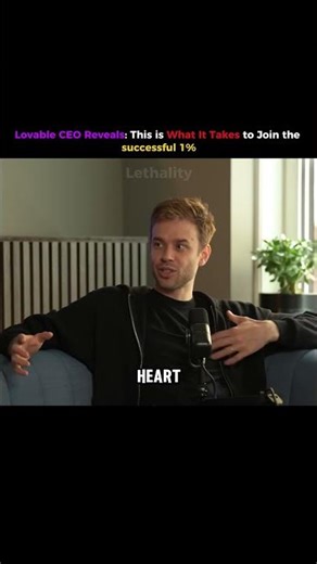 Lovable CEO reveals: How do you join the 1%