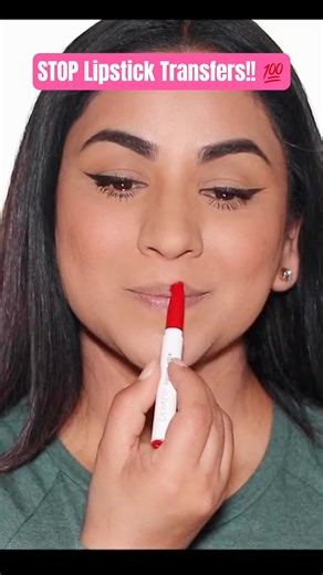 Keep any lipstick in place all day 💄✨ #reels #lipstickhack #longlastingmakeup #beautytips | Smitha Deepak
