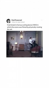 Fred Astaire’s iconic ceiling dance sequence in the 1951 film “Royal Wedding” showcases his unparalleled talent and innovative choreography. In this groundbreaking scene, Astaire performs a mesmerizing dance on the walls and ceiling of a rotating set, defying gravity and traditional dance conventions. The clever mechanics of the rotating stage create a surreal visual experience, emphasizing Astaire’s athleticism and artistry. This sequence not only highlights Astaire’s mastery of movement but al