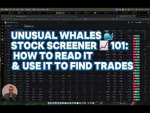How To Use Unusual Whales 🐳 Stock Screener For High-Probability Trading Setups 📈