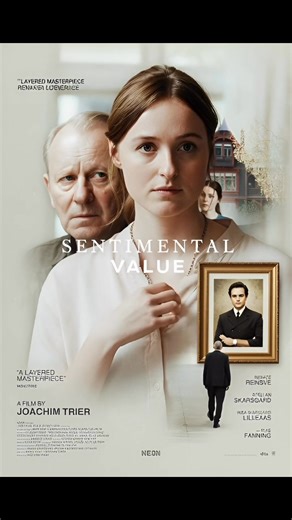 #SentimentalValue is a multi-layered masterpiece of a film that skillfully shows several generations of a family affected by both historical and personal traumas. The film focuses on two of the generations: father and two daughters living their life in modern Norway and dealing with the emotional baggage from their past in very different ways. The film honestly opens the door for us into this family house so that we see things the way they are, no character is judged. Yet, the storytelling itsel