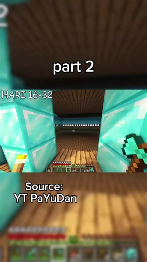 100 Hari Minecraft Skyblock Diamond Hardcore part 2 #minecraft #foryoupage #fypp #100hari